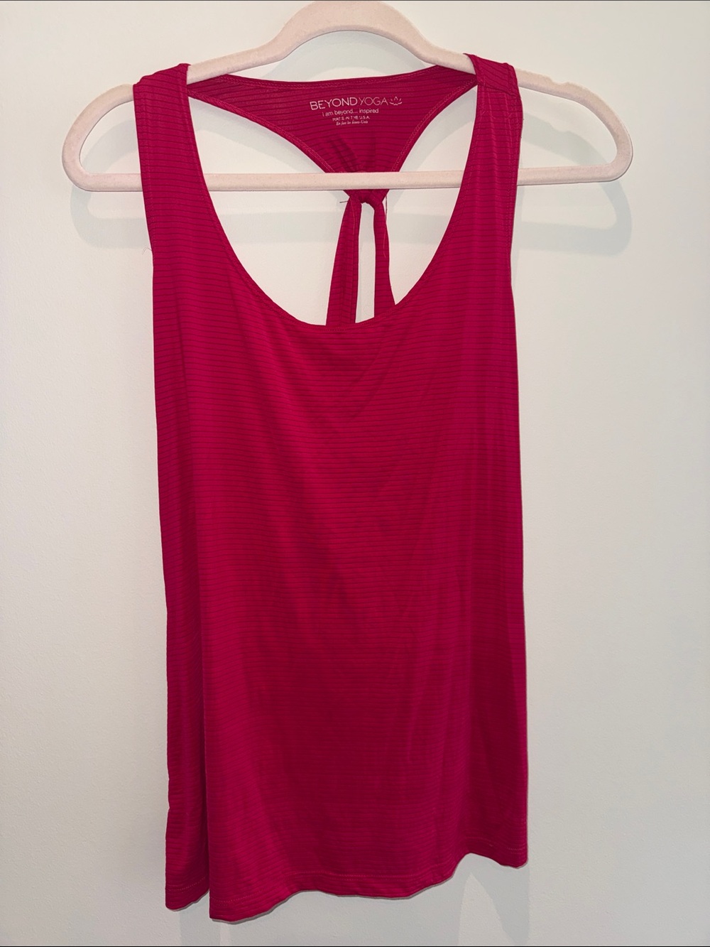 Beyond Yoga Magenta Racerback Tank